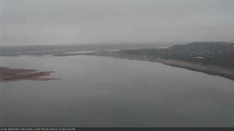 Lake Travis webcam, January 22, 2024 4:25 PM CT