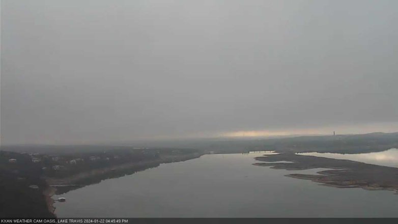 Lake Travis webcam, January 22, 2024 4:45 PM CT
