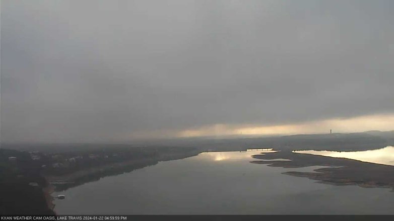 Lake Travis webcam, January 22, 2024 5:00 PM CT