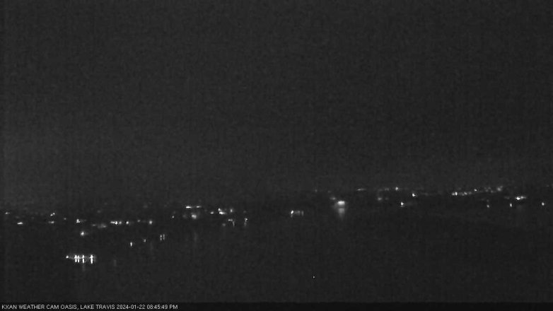 Lake Travis webcam, January 22, 2024 8:45 PM CT