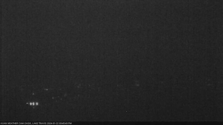 Lake Travis webcam, January 22, 2024 9:45 PM CT