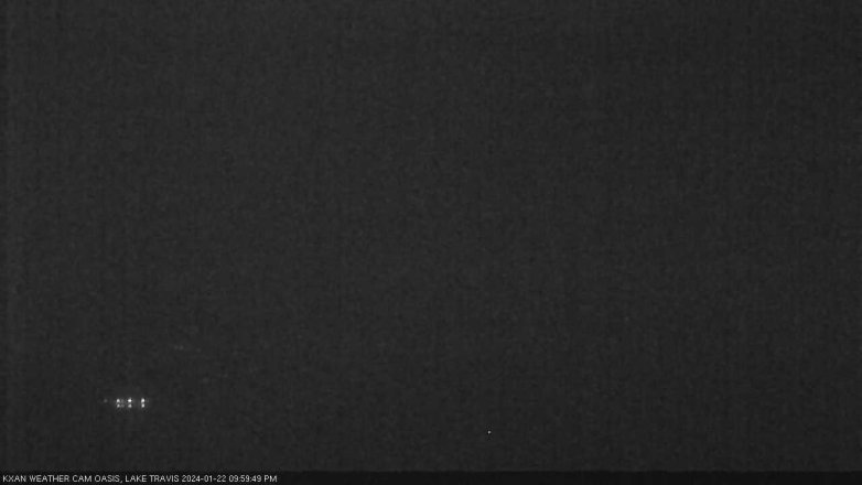 Lake Travis webcam, January 22, 2024 10:00 PM CT