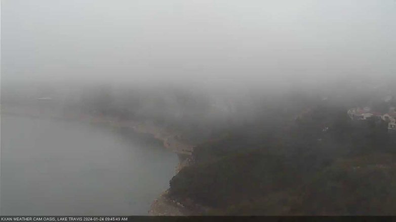 Lake Travis webcam, January 24, 2024 9:45 AM CT