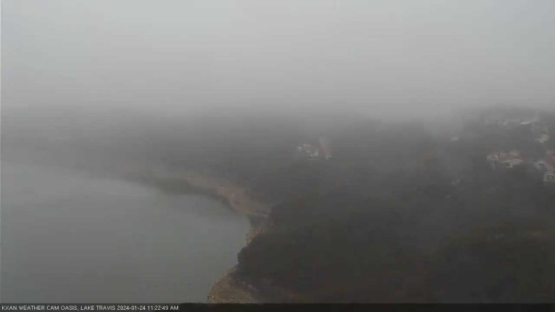 Lake Travis webcam, January 24, 2024 11:25 AM CT
