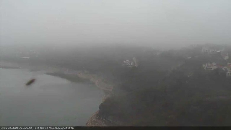 Lake Travis webcam, January 24, 2024 2:45 PM CT