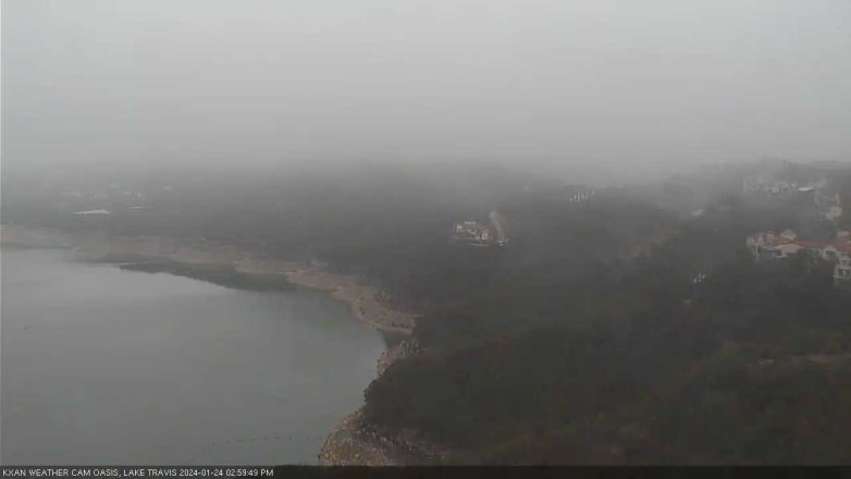 Lake Travis webcam, January 24, 2024 3:00 PM CT