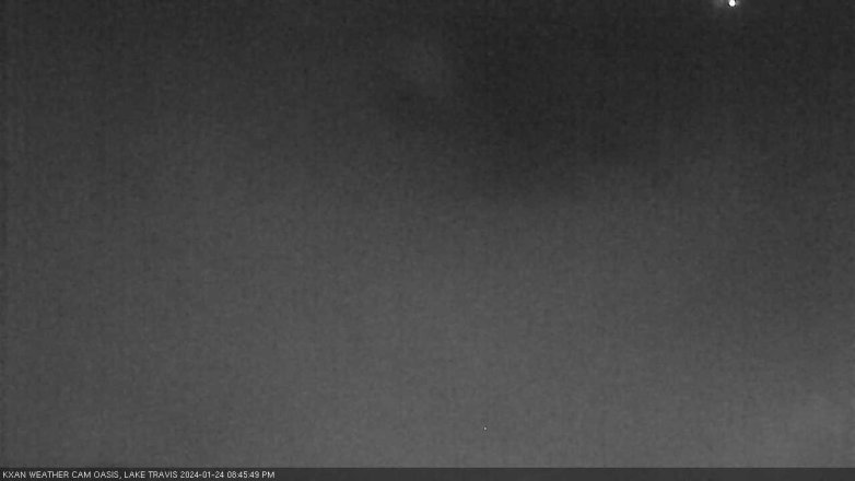 Lake Travis webcam, January 24, 2024 8:45 PM CT
