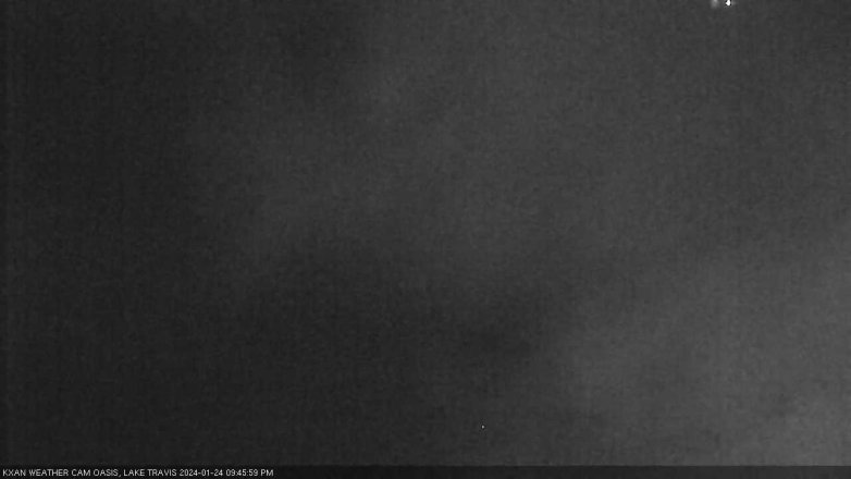Lake Travis webcam, January 24, 2024 9:45 PM CT
