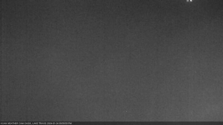 Lake Travis webcam, January 24, 2024 10:00 PM CT