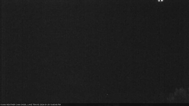 Lake Travis webcam, January 24, 2024 10:45 PM CT