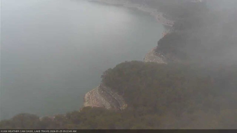 Lake Travis webcam, January 25, 2024 9:25 AM CT