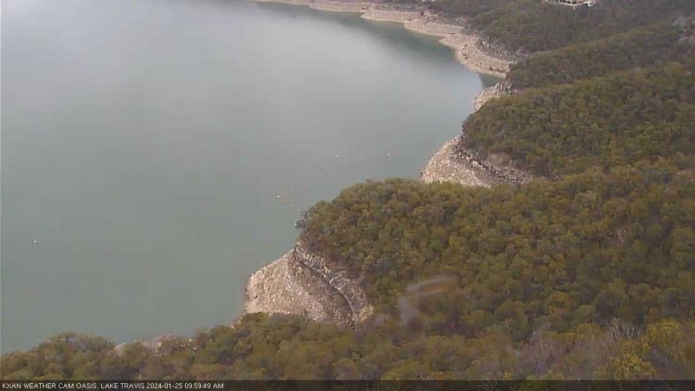Lake Travis webcam, January 25, 2024 10:00 AM CT