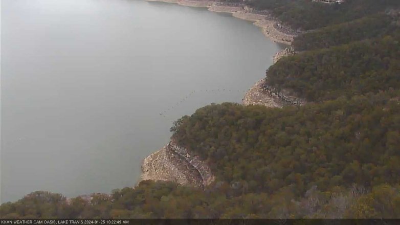 Lake Travis webcam, January 25, 2024 10:25 AM CT