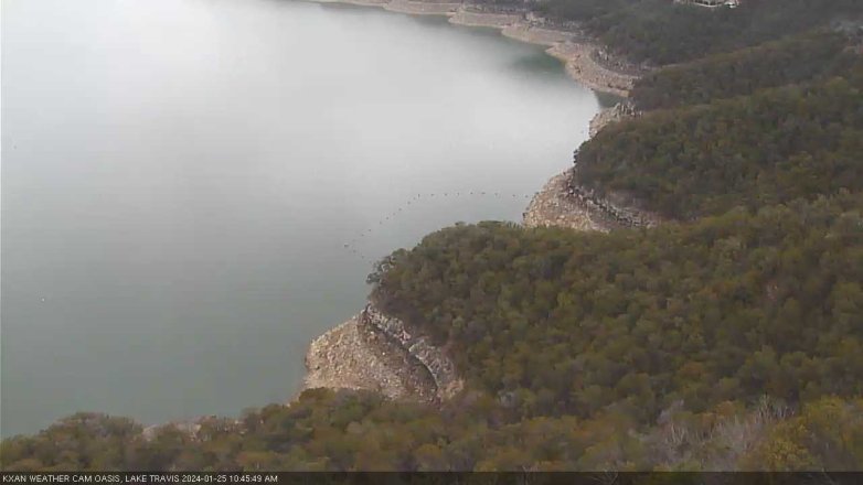 Lake Travis webcam, January 25, 2024 10:45 AM CT