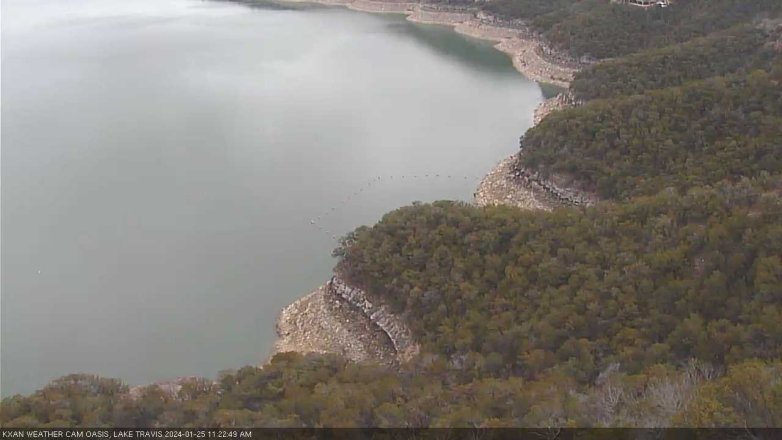 Lake Travis webcam, January 25, 2024 11:25 AM CT