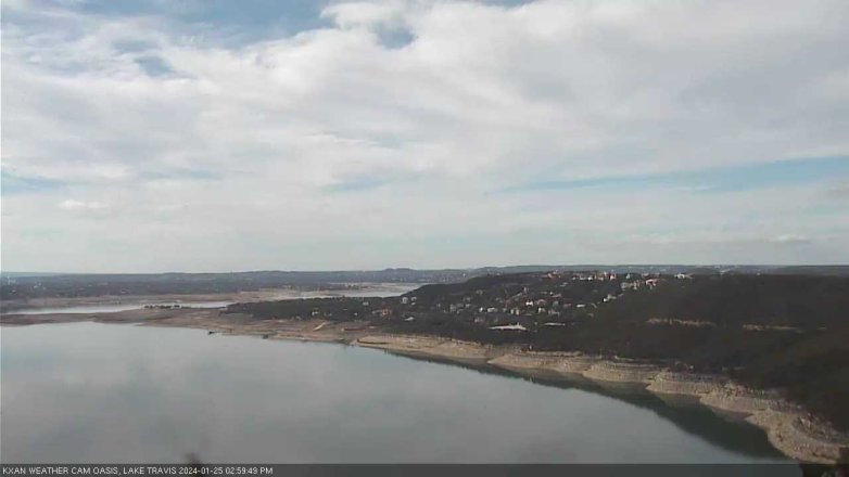 Lake Travis webcam, January 25, 2024 3:00 PM CT