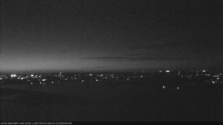 Lake Travis webcam, January 25, 2024 7:00 PM CT