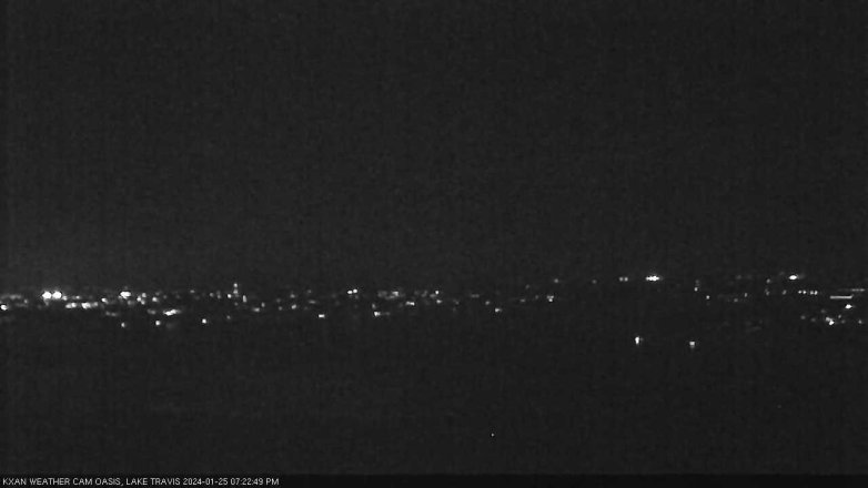 Lake Travis webcam, January 25, 2024 7:25 PM CT