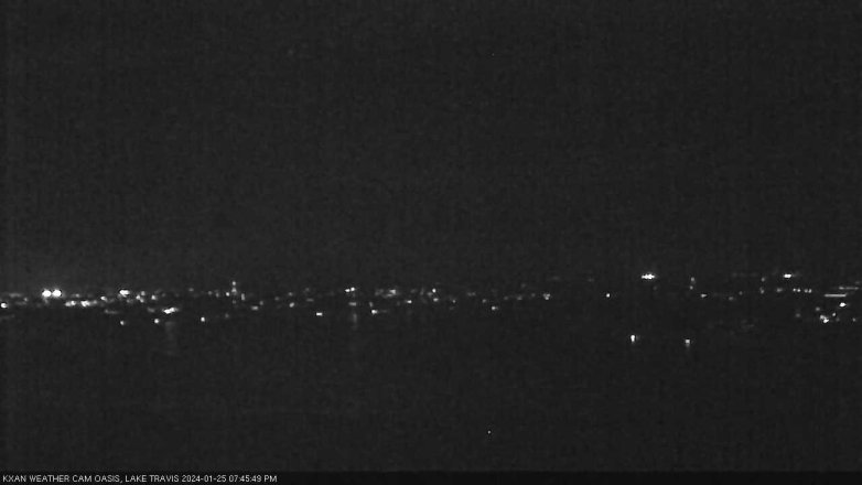 Lake Travis webcam, January 25, 2024 7:45 PM CT