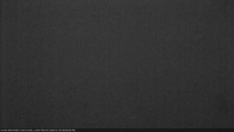 Lake Travis webcam, January 25, 2024 9:00 PM CT