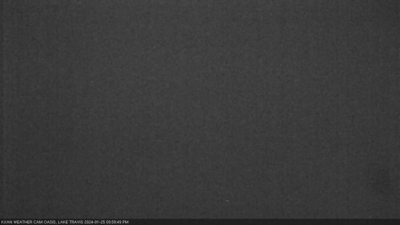 Lake Travis webcam, January 25, 2024 10:00 PM CT