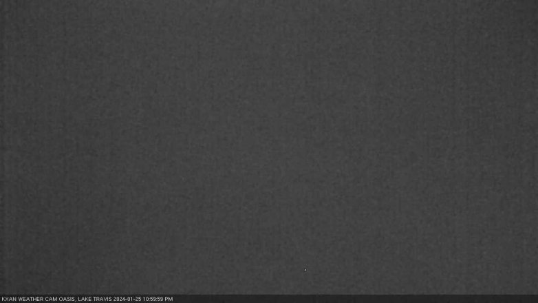 Lake Travis webcam, January 25, 2024 11:00 PM CT