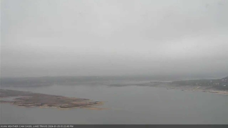Lake Travis webcam, January 26, 2024 1:25 PM CT
