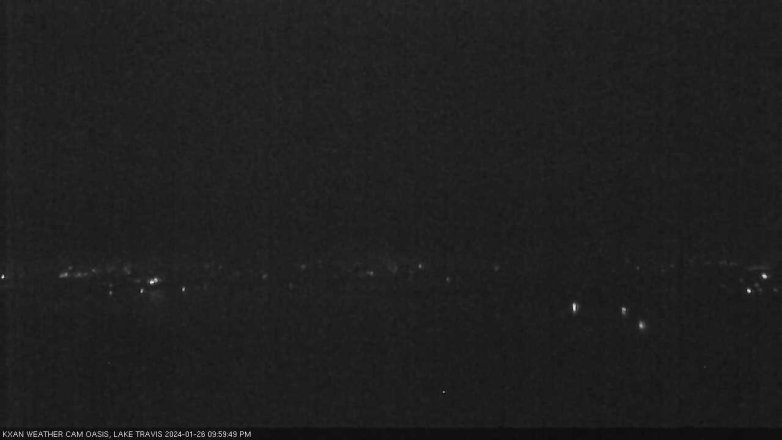 Lake Travis webcam, January 26, 2024 10:00 PM CT