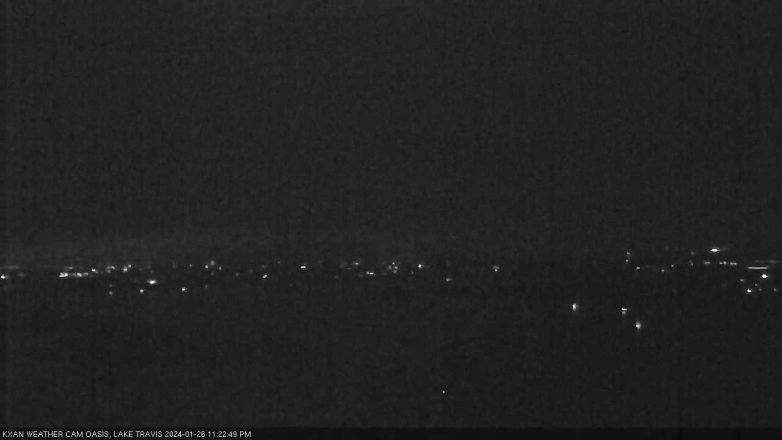Lake Travis webcam, January 26, 2024 11:25 PM CT