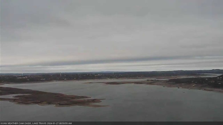 Lake Travis webcam, January 27, 2024 9:00 AM CT