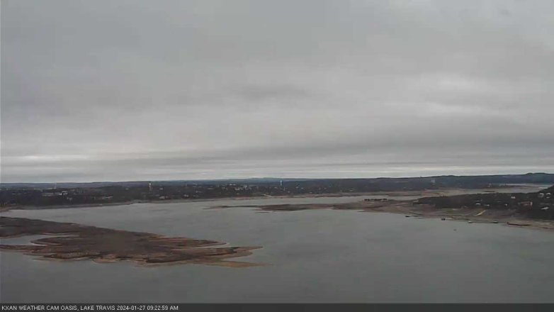 Lake Travis webcam, January 27, 2024 9:25 AM CT