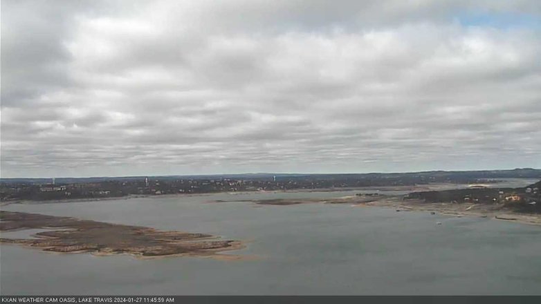 Lake Travis webcam, January 27, 2024 11:45 AM CT