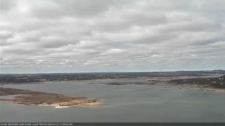 Lake Travis webcam, January 27, 2024 12:00 PM CT