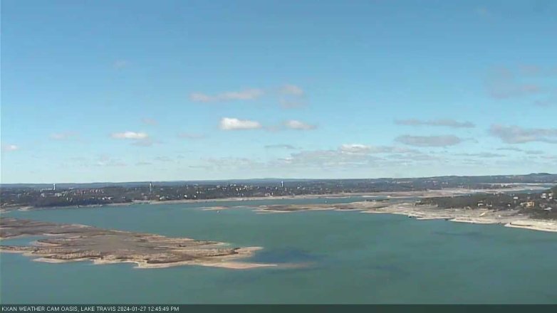 Lake Travis webcam, January 27, 2024 12:45 PM CT