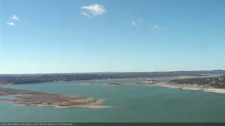 Lake Travis webcam, January 27, 2024 2:00 PM CT