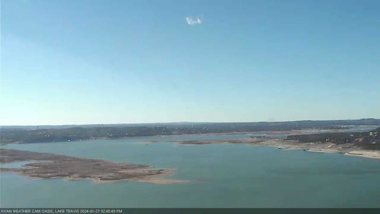 Lake Travis webcam, January 27, 2024 2:45 PM CT