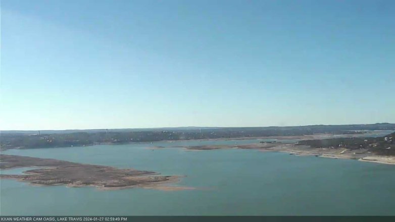 Lake Travis webcam, January 27, 2024 3:00 PM CT