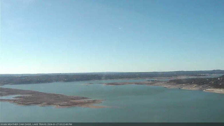 Lake Travis webcam, January 27, 2024 3:25 PM CT