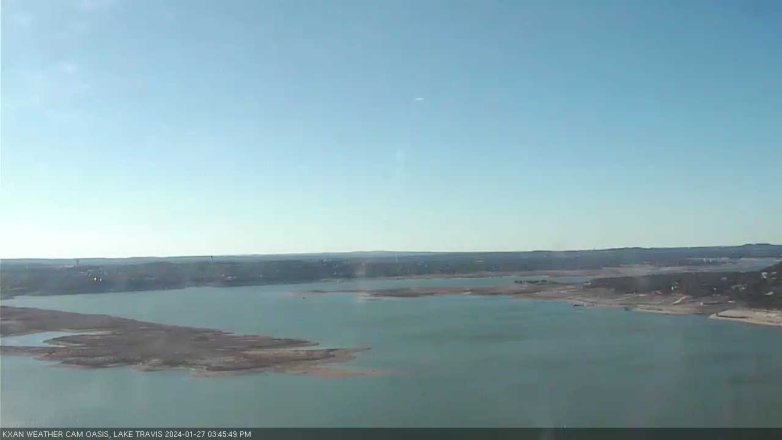 Lake Travis webcam, January 27, 2024 3:45 PM CT
