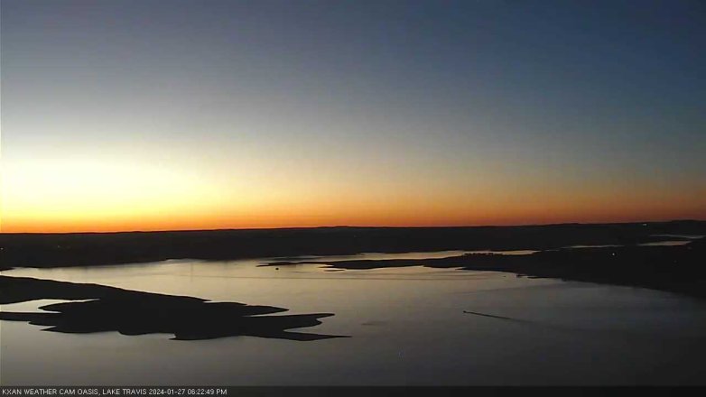 Lake Travis webcam, January 27, 2024 6:25 PM CT