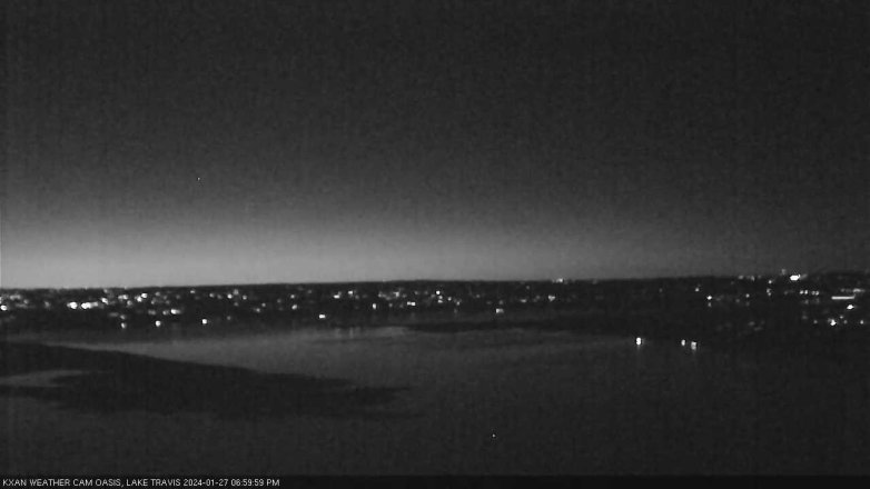 Lake Travis webcam, January 27, 2024 7:00 PM CT