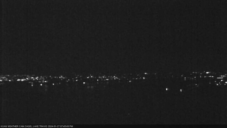 Lake Travis webcam, January 27, 2024 7:45 PM CT