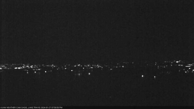 Lake Travis webcam, January 27, 2024 8:00 PM CT