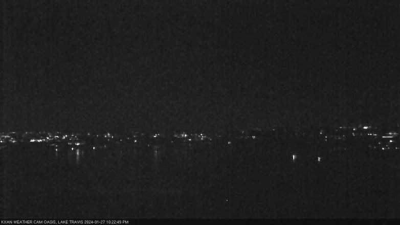 Lake Travis webcam, January 27, 2024 10:25 PM CT