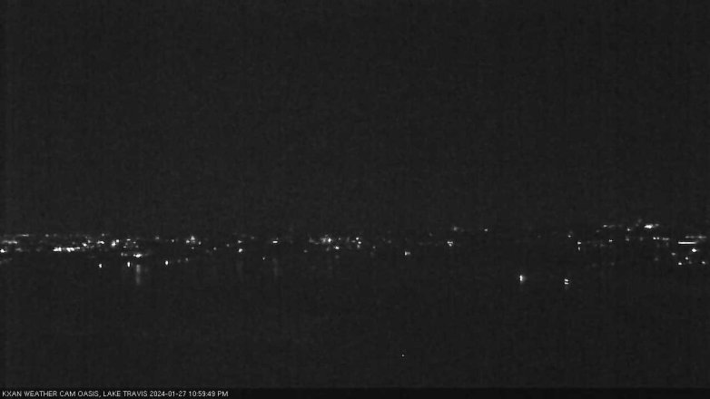 Lake Travis webcam, January 27, 2024 11:00 PM CT