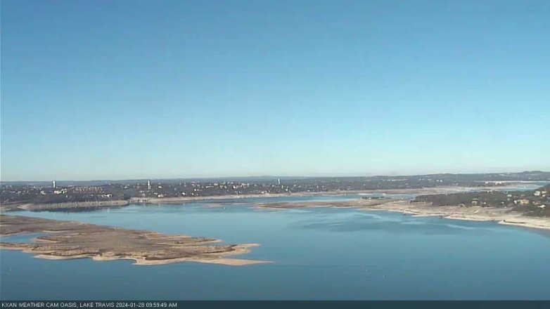 Lake Travis webcam, January 28, 2024 10:00 AM CT