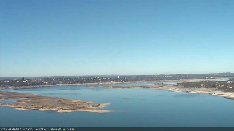 Lake Travis webcam, January 28, 2024 10:25 AM CT