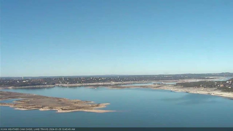 Lake Travis webcam, January 28, 2024 10:45 AM CT