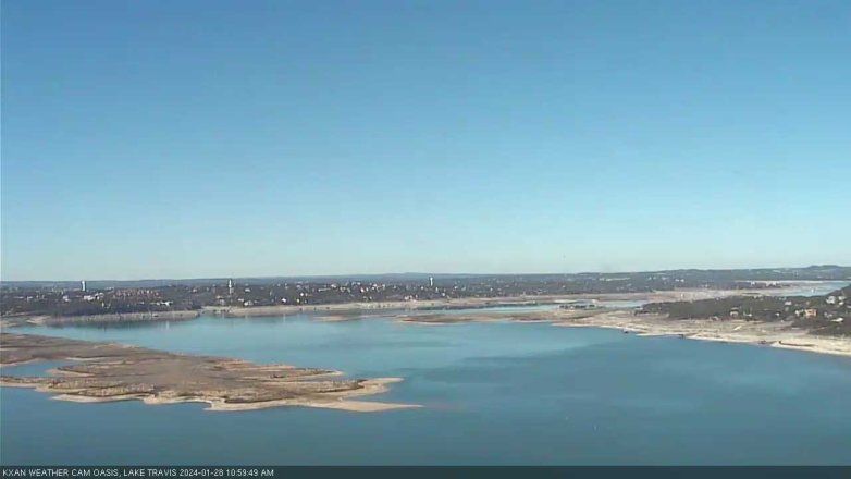 Lake Travis webcam, January 28, 2024 11:00 AM CT