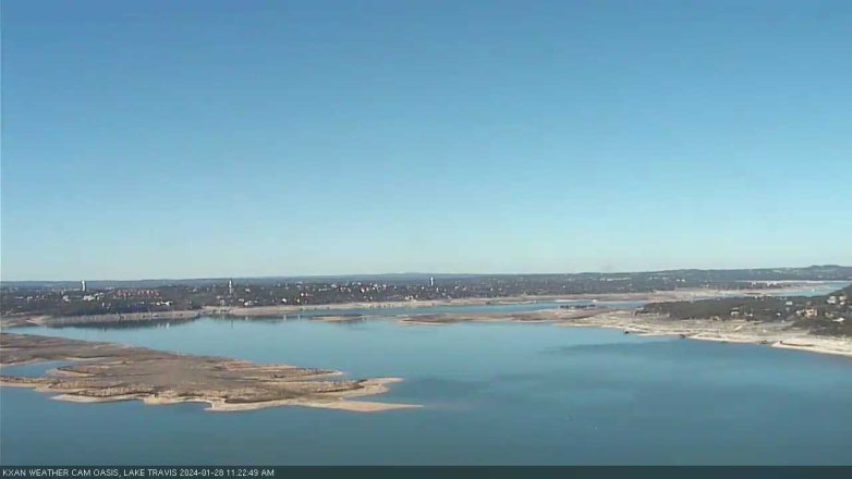 Lake Travis webcam, January 28, 2024 11:25 AM CT